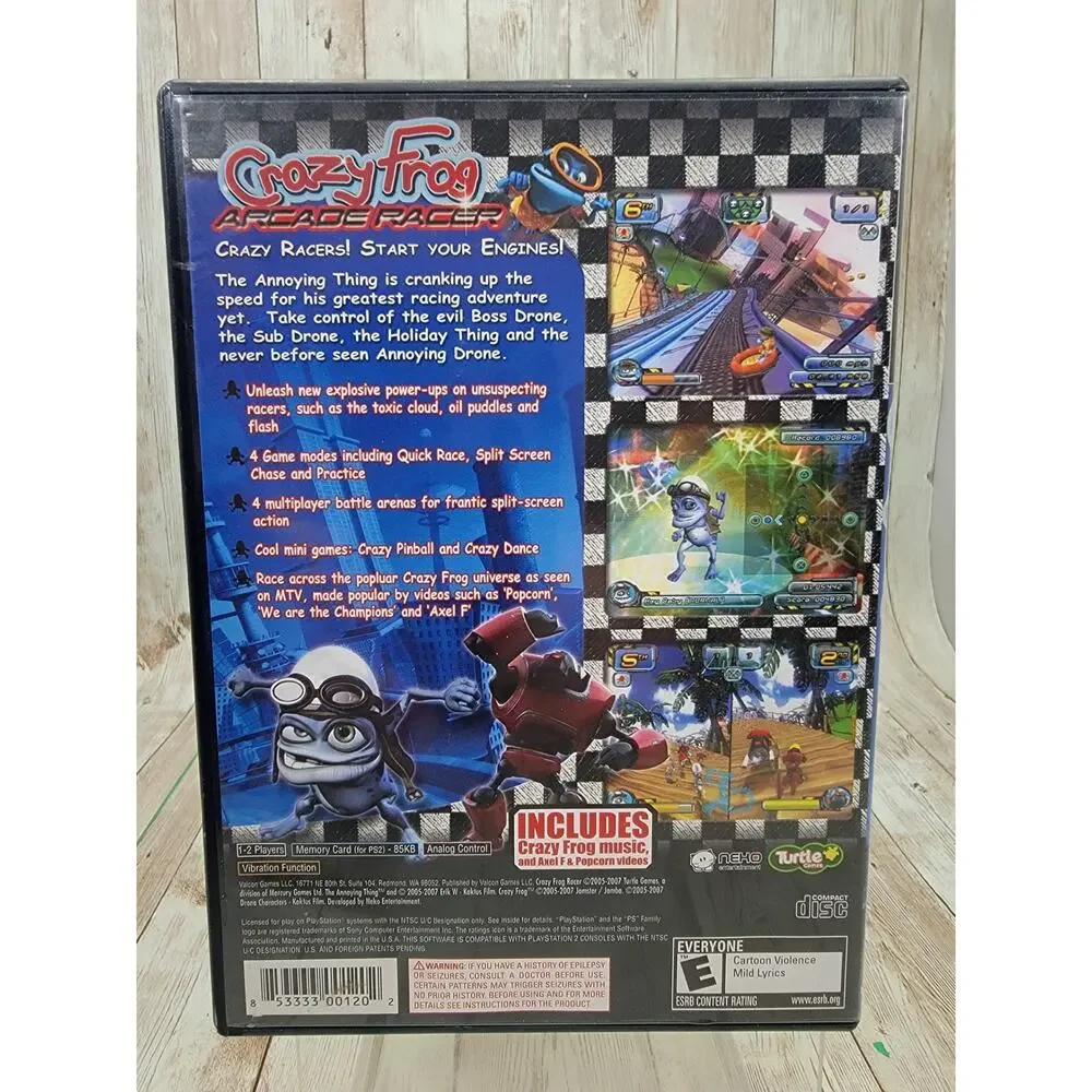 Crazy Frog Arcade Racer (Sony PlayStation 2, 2007) Complete